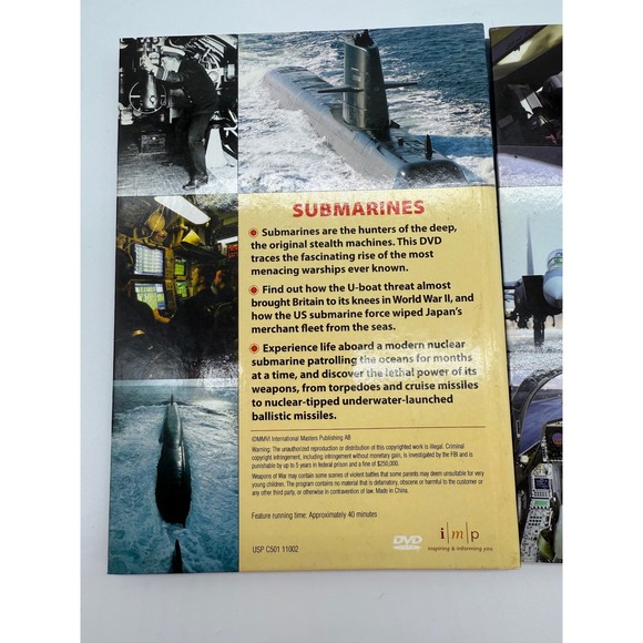 Weapons of War DVD Collection - Super Fighters & Submarines Docu lot of 2 - Picture 5 of 10